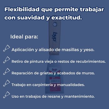 Espátula Flexible Byp Mango Madera 2 pulg