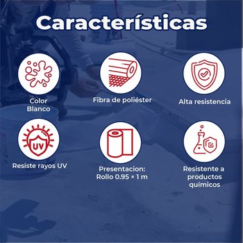 Tela refuerzo sencilla Uniblock 0.95 x 1 metros