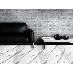 Piso Infinity Statuario Ivory Foncer 60x120 cm Rectificado