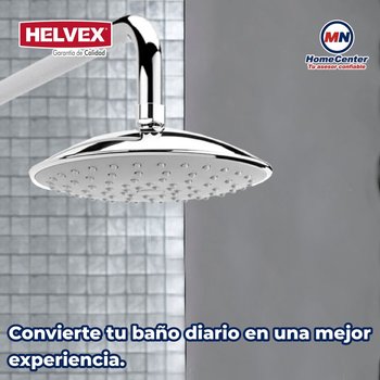 Regadera Redonda 7" de Chorro Fijo Plato Ancho Helvex H-3004
