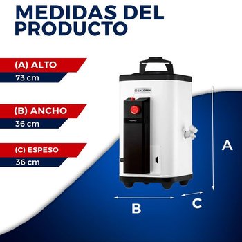 Calentador de Paso Calorex Rápida Recuperación Gas Natural 9 L