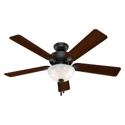 Ventilador Swanson Bowl 52 pulg Plata Mate Hunter