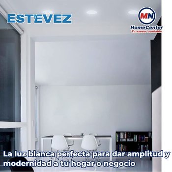 Luminario flat eco 6 pulgadas led 12 watts luz blanca