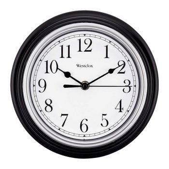 Reloj Pared Redondo 22.9cm Color Negro