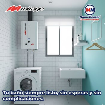 Boiler De Paso Mirage 6 Lt Gas Nat Incluye Maxiboiler