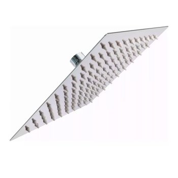 Regadera Ultra Delgada Sin Brazo Cuadrada de 6 x 6" Rugo