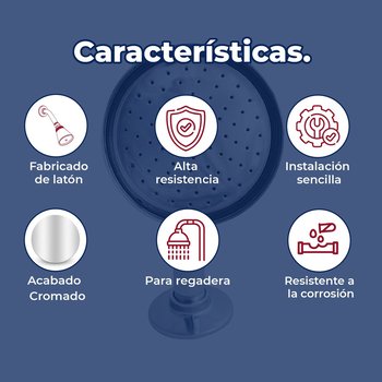 Regadera de Chorro Fijo Ahorradora Helvex H-200