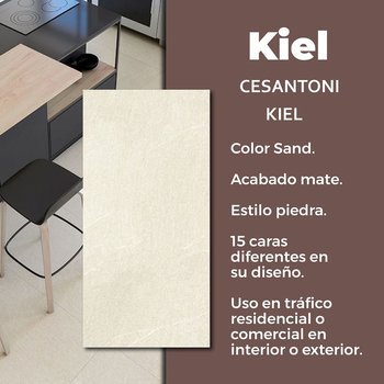 Piso Kiel Sand Cesantoni 60x120 cm Rectificado