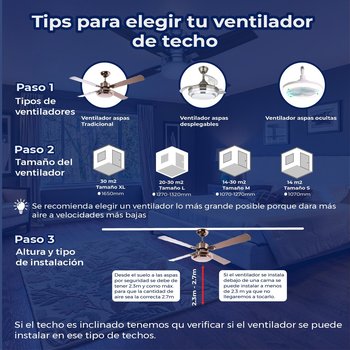 Ventilador Mercado 50 pulg Niquel Hunter