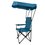 Silla plegable p/playa o camping azul con toldo y bolsa