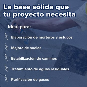 Saco de Cal Calidra 25 kg para construcción y acabados