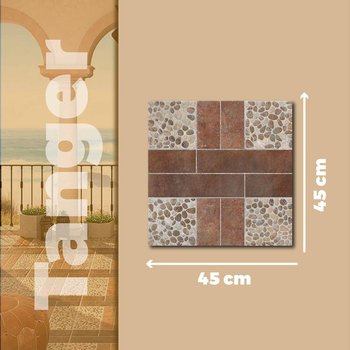 Piso Tanger Rojo Daltile 45x45 cm