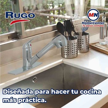 Llave Monomando al Piso Para Fregadero Rugo 8ST