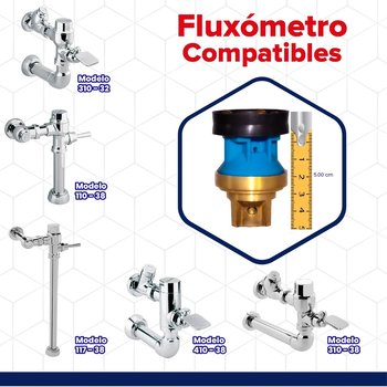 Embolo Fluxómetro Manija y Pedal Helvex 6 l