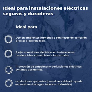 Caja octagonal 4x4 reforzada CCH4X4O