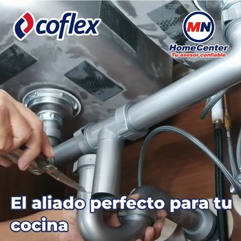 Kit de Instalación Coflex Fregadero 2 Tarjas con Contracanasta