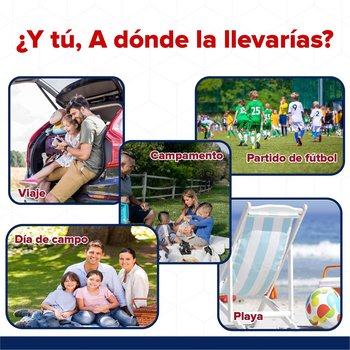 Hielera playmate Pal Igloo 7 QT 09 latas azul y blanco