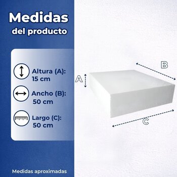 Casetón Poliestireno 50 x 50 x 10