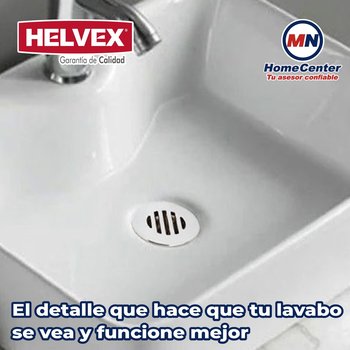 Contra con Rejilla para Lavabo con Rebosadero Helvex TH-058