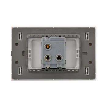 Placa 1 Apagador Lucek Flat Plata