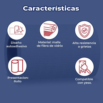 Tela Refuerzo Fibra de Vidrio 15.24 CM X 7.62 M