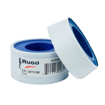 Cinta Teflón 013 mm ½ x 2.60 m Rugo