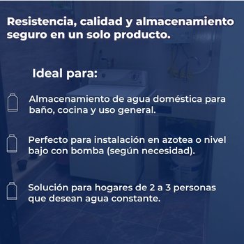 Tinaco PLUS Beige 1100 L c/herrajes y Filtro