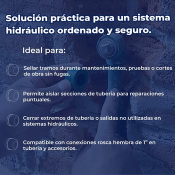 Tapón Tuboplus Hembra Rotoplas 1¼" Para Instalación Hidráulica