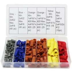Kit capuchones termoplastico para cable varios colores