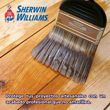Barniz Artesanal Brillante 1 L Para Madera Sherwin Williams
