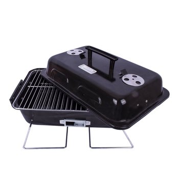 Asador Portátil Rectangular de Acero 30X45cm
