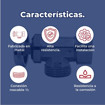 Llave de Control Angular Metálica Roscable Satinado ½ x ½ Rugo