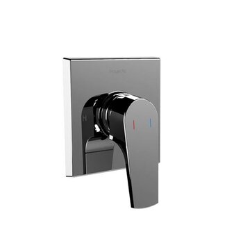 MONOMANDO REGADERA SIN DESVIADOR CROMO LINEA QUADRATTA