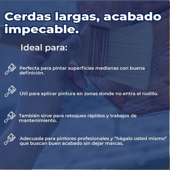 Brocha de Poliéster Project Select Corte Recto BYP 2 1/2"