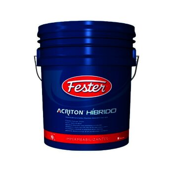 Impermeabilizante acril poliuret Fester Acriton Hibrido bco 19L