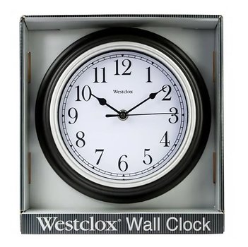 Reloj Pared Redondo 22.9cm Color Negro