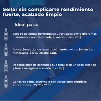 Sellador poliuretano Super Seal P Gris 600 ml