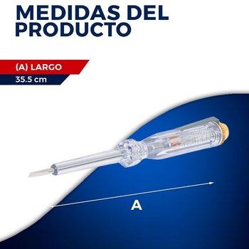 Probador de Corriente Alterna Truper Tipo Desarmador 14