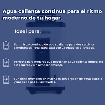 Calentador Paso 6 L Calorex Poderus 1 Servicio Gas Natural