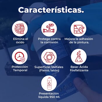 Desoxidante Removedor de Óxido D-Soxidel Cretosil 950 ML