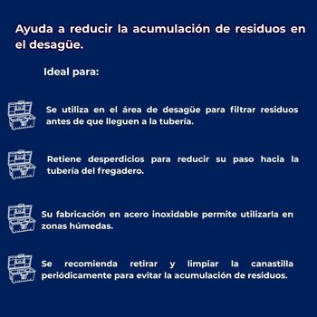 Canastilla Malla Coflex Fregadero
