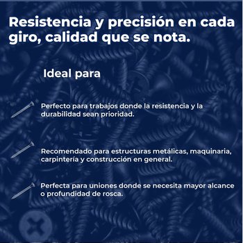 Tornillo Estándar 8 mm x 2½ pulg