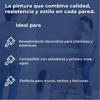 Pintura Vinil Acrílica Mate Design Blanco 19 L