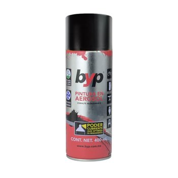 Pintura Aerosol BYP Negro Mate 400 mL
