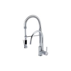 Llave Monomando Para Fregadero Doble Cabezal Helvex E-308