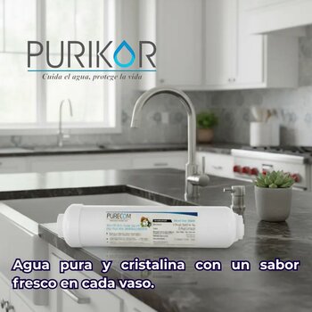 Filtro Cartucho de Carbón Activado Coco Granulado 2.5x10 Purikor