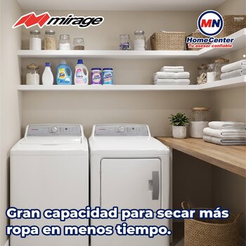 Secadora Digital Automática Mirage 22 Kg Para Gas Natural o LP
