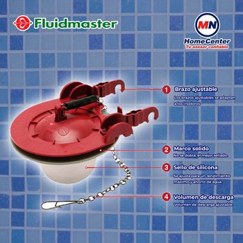 Pera Sapito WC Descarga Ajustable 50 mm 2 Fluidmaster