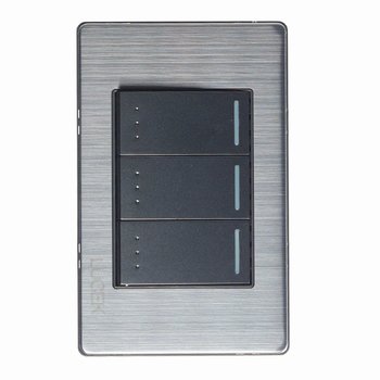 Placa 3 Apagadores Sencillos Lucek BP03MA