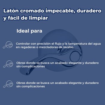 Llave Maneral Para Regadera Albatros Helvex Cromo C-45